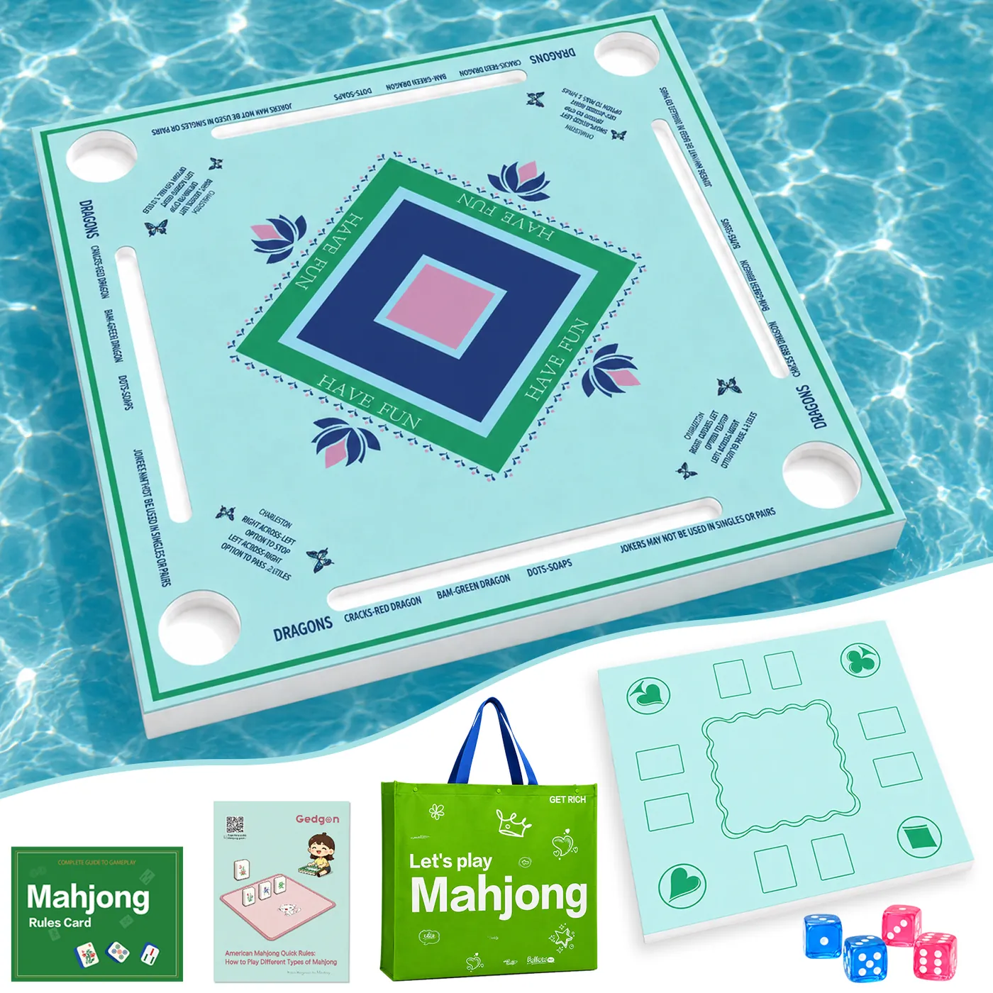 Aqua Floating Mahjong Table
